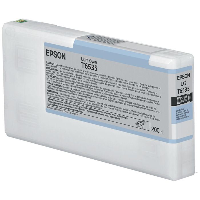 Cartucho de Tinta Original Epson C13T653500 Azul Cian Cian Claro