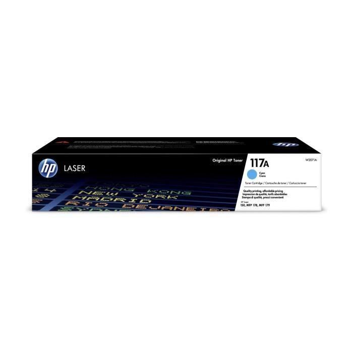 HP Cartucho de toner Original Laser 150A/178/179Fnw 117A cian (W2071A)
