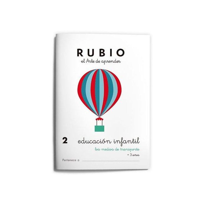 Cuaderno Rubio A5 Educacion Infantil Nº 2 - Medios De Transporte (+3 Años) (Set de 10)