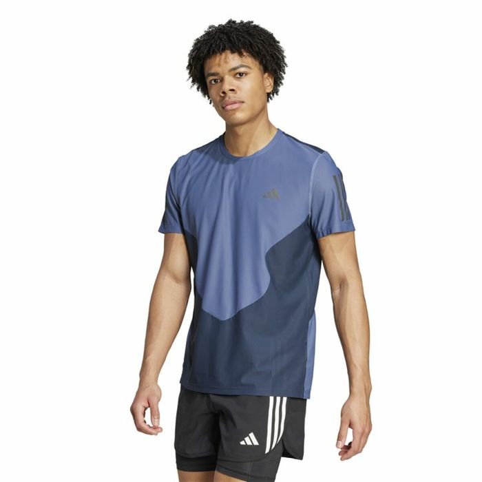 Camiseta de Manga Corta Hombre Adidas Own The Run Colorblock 4 Camiseta de Manga Corta Hombre Adidas Own The Run Colorblock 4