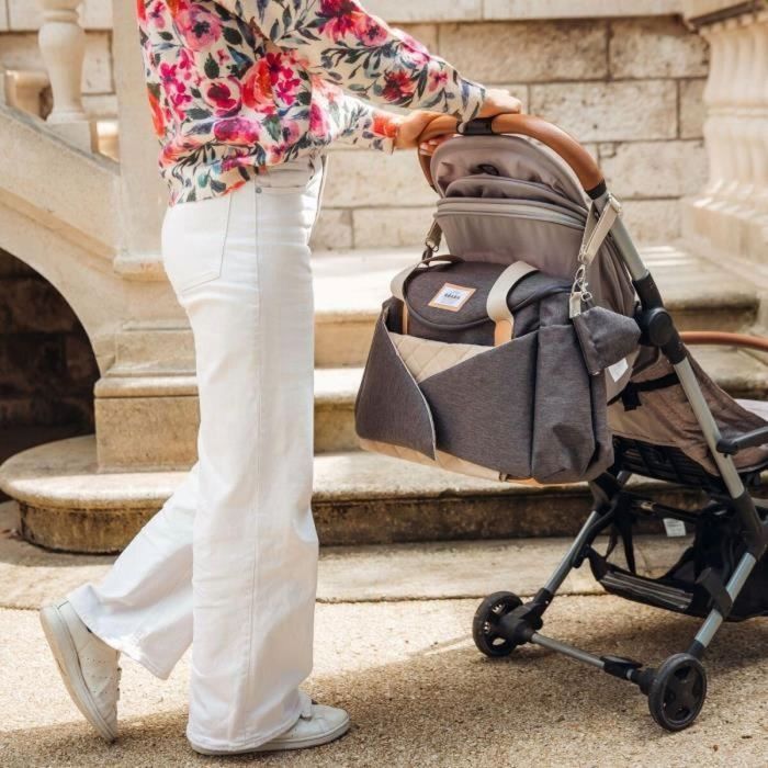 Beaba BEA1728518924983 Bolso Cambiador Sydney Gris Jaspeado Oscuro 11