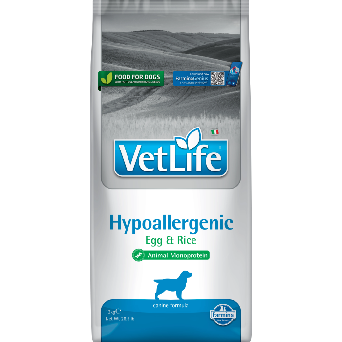 Farmina Vet Life Dog Hypoallergenic Huevo 12 kg