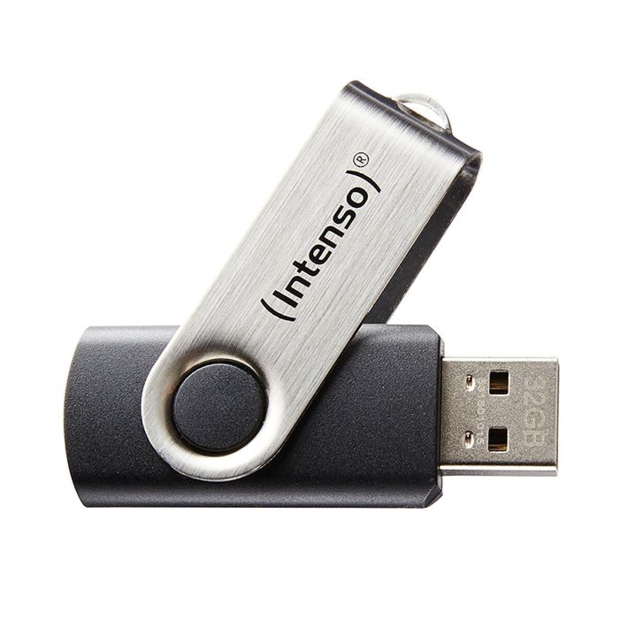 Memoria USB INTENSO Basic Line 32 GB Negro Plata 32 GB Memoria USB 14 Memoria USB INTENSO Basic Line 32 GB Negro Plata 32 GB Memoria USB 14
