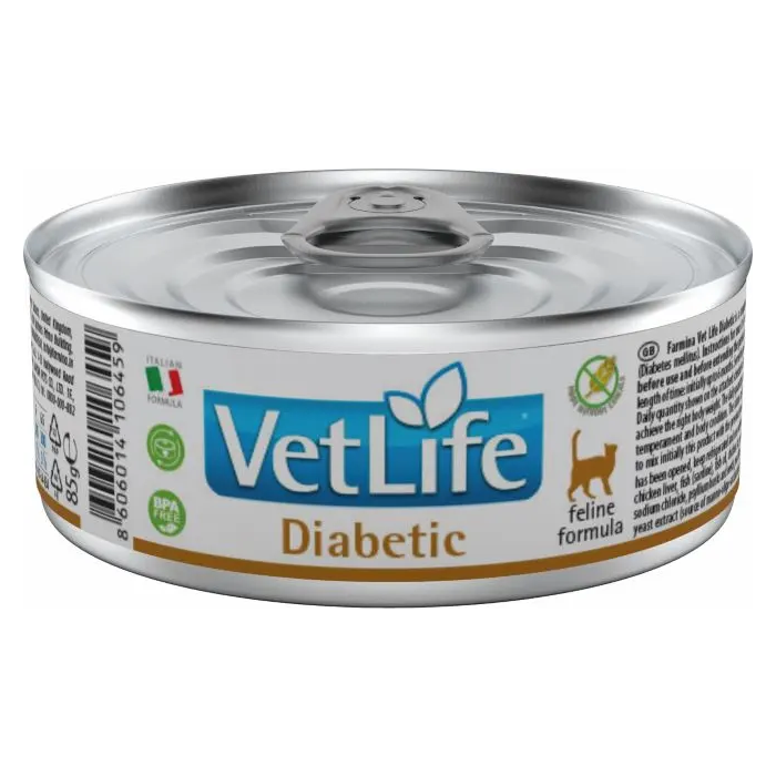 Farmina Vetlife Cat Diabetic 12x85 gr