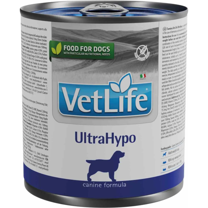 Farmina Vet Life Dog Ultrahypo Caja 6x300 gr