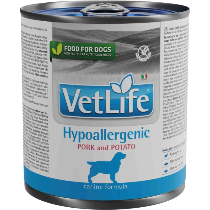 Farmina Vet Life Dog Hypoallergenic Cerdo Caja 6x300 gr