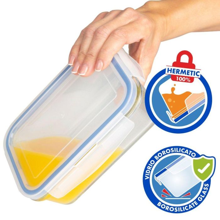 Set de Recipientes de Cocina Herméticos Apilables Max Home 6 Unidades 23 x 7,5 x 17,5 cm 3 Set de Recipientes de Cocina Herméticos Apilables Max Home 6 Unidades 23 x 7,5 x 17,5 cm 3
