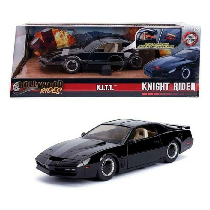Coche de metal fantástico kitt con luz escala 1:24 30x15x11 cm 3 Coche de metal fantástico kitt con luz escala 1:24 30x15x11 cm 3