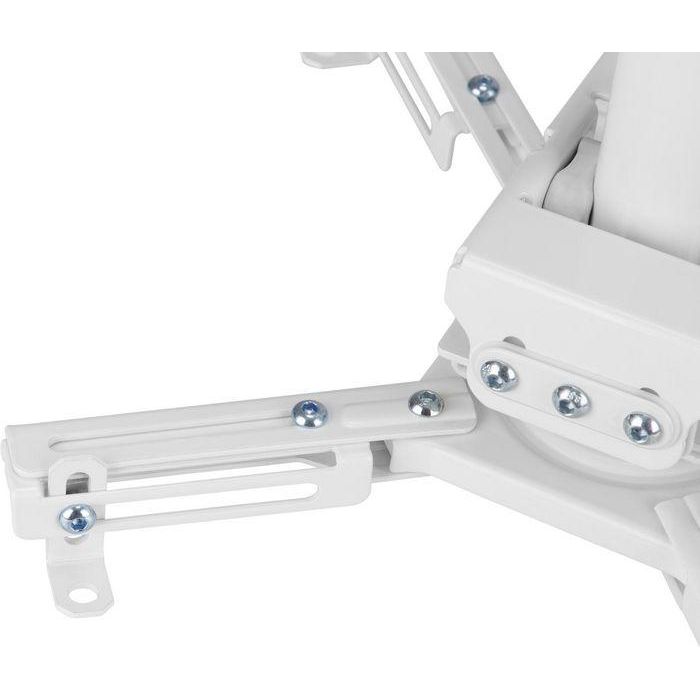 Vivolink Soporte Profesional para Proyector de Techo, Ajustable 74,5-114,5 cm, Blanco, Máx. 35 kg