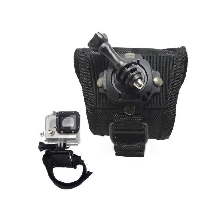 Phoenix technologies Muñequera Ajustable con Rotación 360° para GoPro y Cámaras Sports
