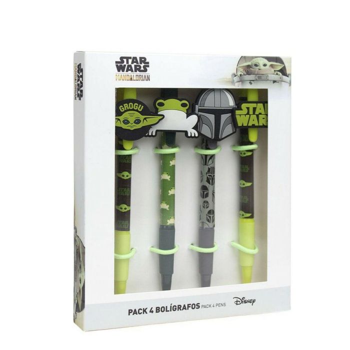 Bolígrafo pack x4 the mandalorian grogu 13.5 x 19.0 x 2.0 cm Bolígrafo pack x4 the mandalorian grogu 13.5 x 19.0 x 2.0 cm