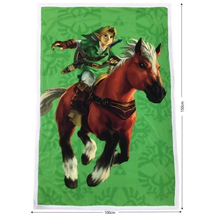 Manta Sherpa - ZELDA - Link y Epona - 100 x 150 cm 3 Manta Sherpa - ZELDA - Link y Epona - 100 x 150 cm 3