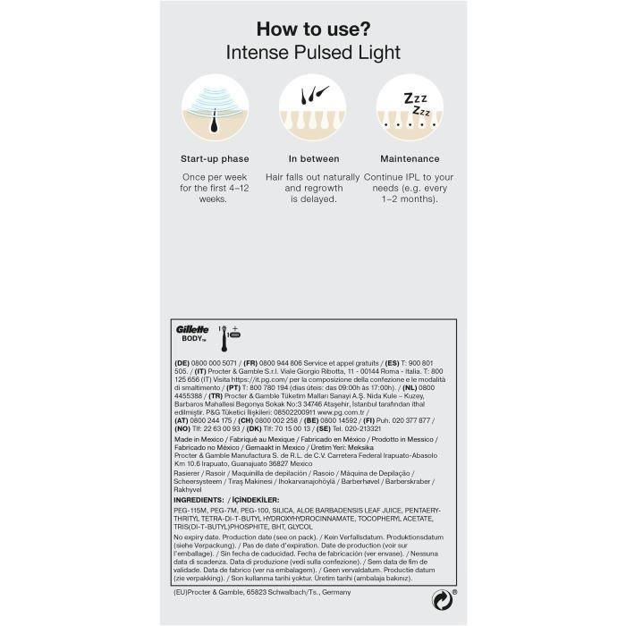 Braun IPL PL5145 Depiladora de luz pulsada, Blanco, verde y negro 4