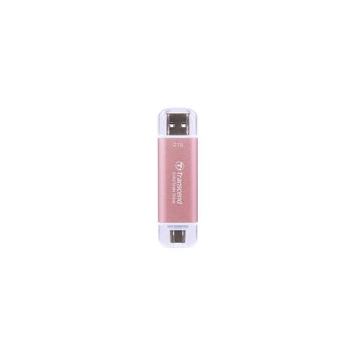 Transcend ESD310P SSD Externo 2TB USB 10Gbps Type C/A Rosa 0 Transcend ESD310P SSD Externo 2TB USB 10Gbps Type C/A Rosa 0