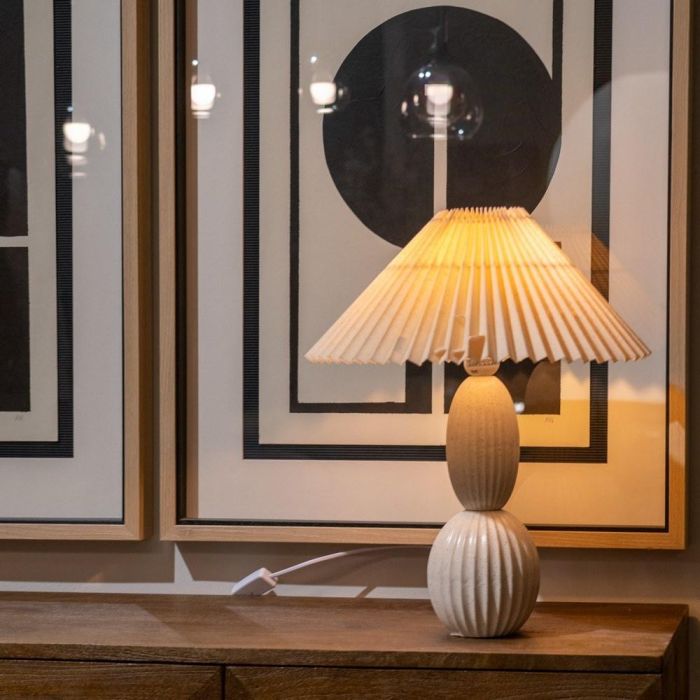 Lámpara Mesa Cerámica Iluminación 35 X 35 X 41,50 cm