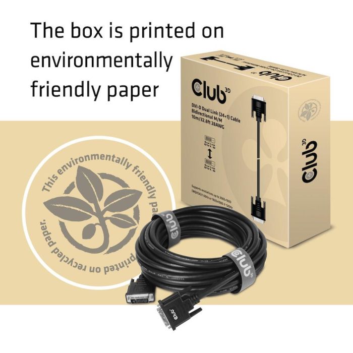 Club3D DVI-Kabel Dual Link (24+1) bidirektional 10m St/St 5 Club3D DVI-Kabel Dual Link (24+1) bidirektional 10m St/St 5