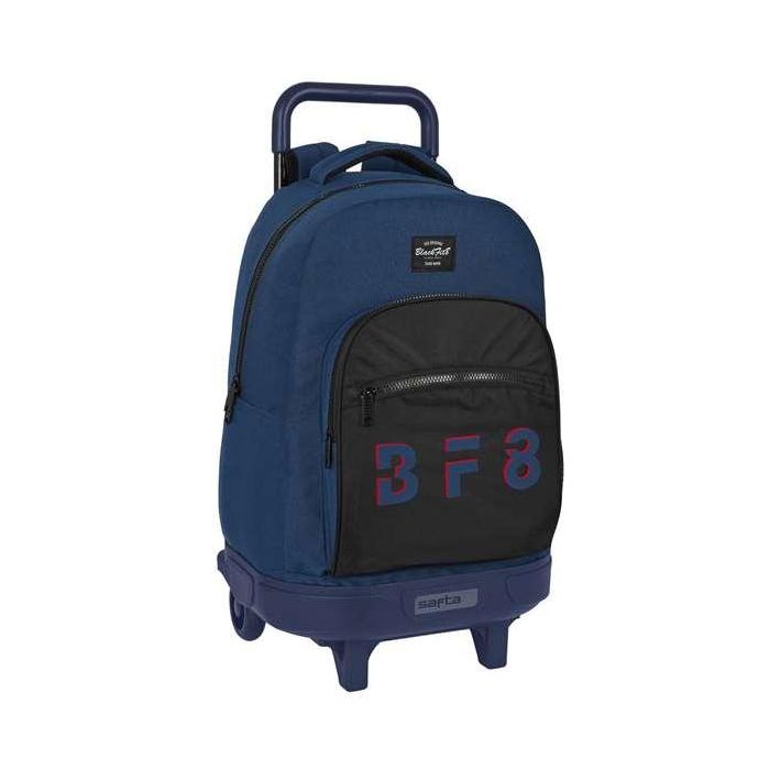 Mochila Escolar con Ruedas BlackFit8 Urban Negro Azul marino (33 x 45 x 22 cm) Mochila Escolar con Ruedas BlackFit8 Urban Negro Azul marino (33 x 45 x 22 cm)