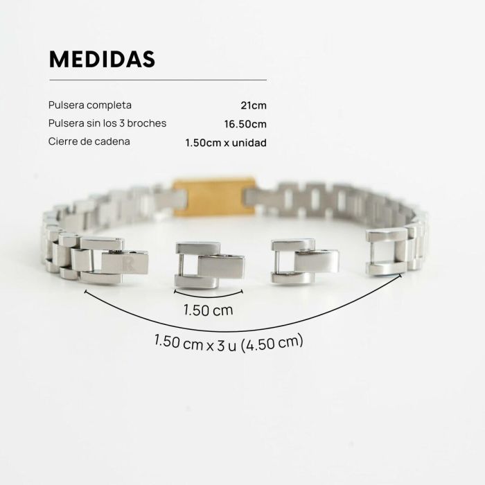 Pulsera Hombre Radiant RH000283 Plateado 2 Pulsera Hombre Radiant RH000283 Plateado 2