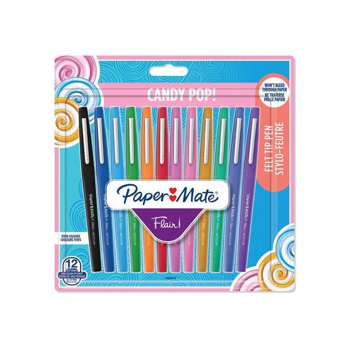 Rotulador Fibra Paper Mate Candy Pop Surtido Blister De 12