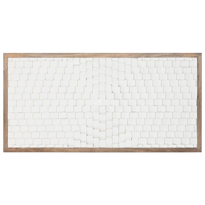 DKD Home Decor Cabecero Cama Moderno de Madera de Mango Blanco Natural 180x90x5 cm DKD Home Decor Cabecero Cama Moderno de Madera de Mango Blanco Natural 180x90x5 cm