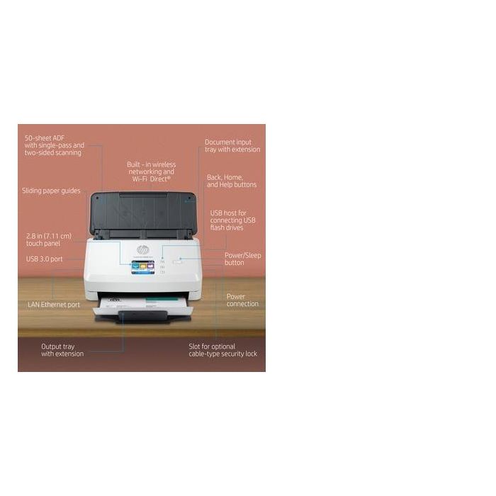 HP ScanJet Pro N4000 snw1 Sheet-feed Scanner 10 HP ScanJet Pro N4000 snw1 Sheet-feed Scanner 10