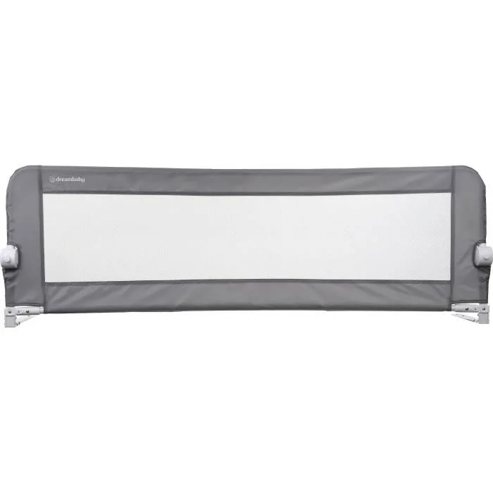 Dreambaby Barrera de Cama Nicole DRE9312742477509 - Barrera de Cama para Camas y Camas Planas, 150 cm Ancho x 50 cm Alto, Gris Dreambaby Barrera de Cama Nicole DRE9312742477509 - Barrera de Cama para Camas y Camas Planas, 150 cm Ancho x 50 cm Alto, Gris