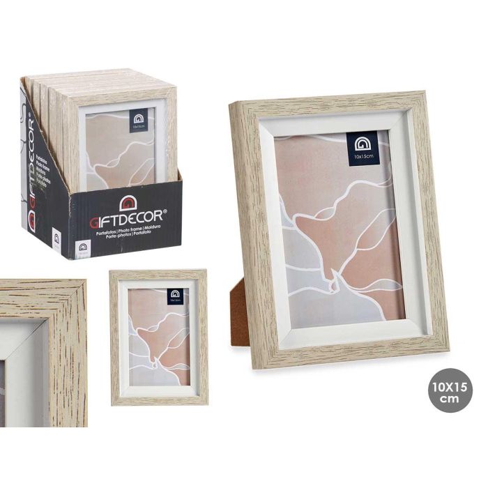 Portafotos Natural Borde Blanco 10x15 cm - Giftdecor (24 Unidades) Portafotos Natural Borde Blanco 10x15 cm - Giftdecor (24 Unidades)