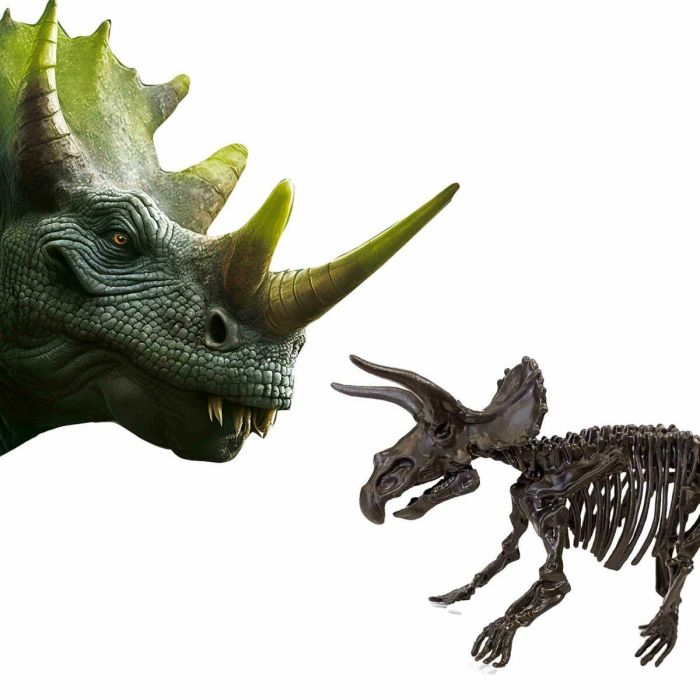 SES Creative Set de Excavación y Montaje 2 en 1 Dinosaurio Esqueleto Triceratops Educativo +5 años con Martillo y Cincel 1 SES Creative Set de Excavación y Montaje 2 en 1 Dinosaurio Esqueleto Triceratops Educativo +5 años con Martillo y Cincel 1