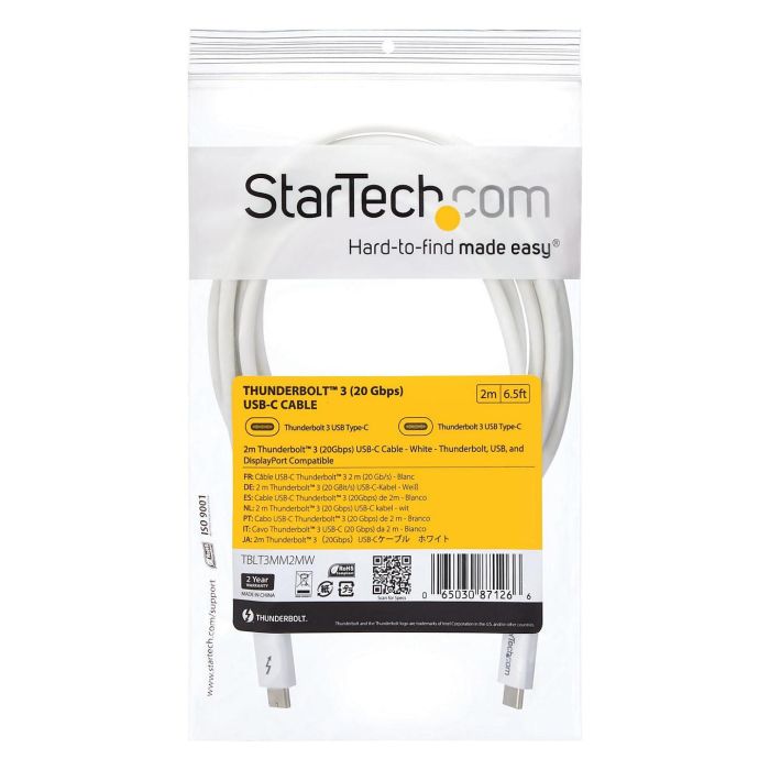 Cable Startech TBLT3MM2MW 7