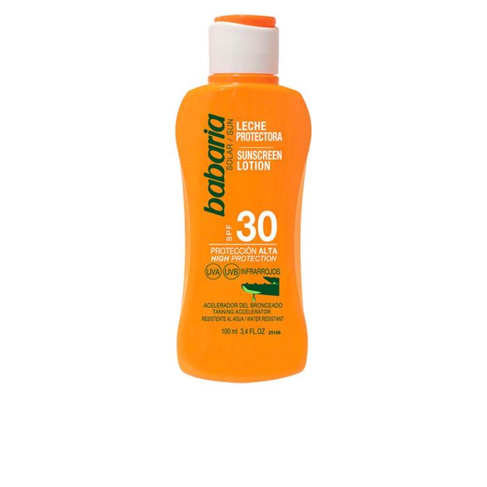 Babaria Leche Protectora Solar con Aloe Vera SPF50 100ml para Todo Tipo de Pieles 2 Babaria Leche Protectora Solar con Aloe Vera SPF50 100ml para Todo Tipo de Pieles 2