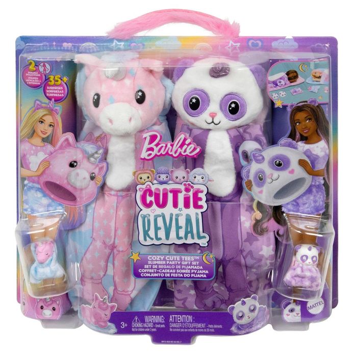 Pack 2 Muñecas Barbie Fiesta De Pijamas Hry15 Mattel 1