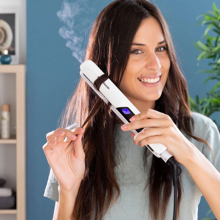 Plancha de Pelo Cerámica con Vapor Stemio InnovaGoods 36 W 12 Plancha de Pelo Cerámica con Vapor Stemio InnovaGoods 36 W 12