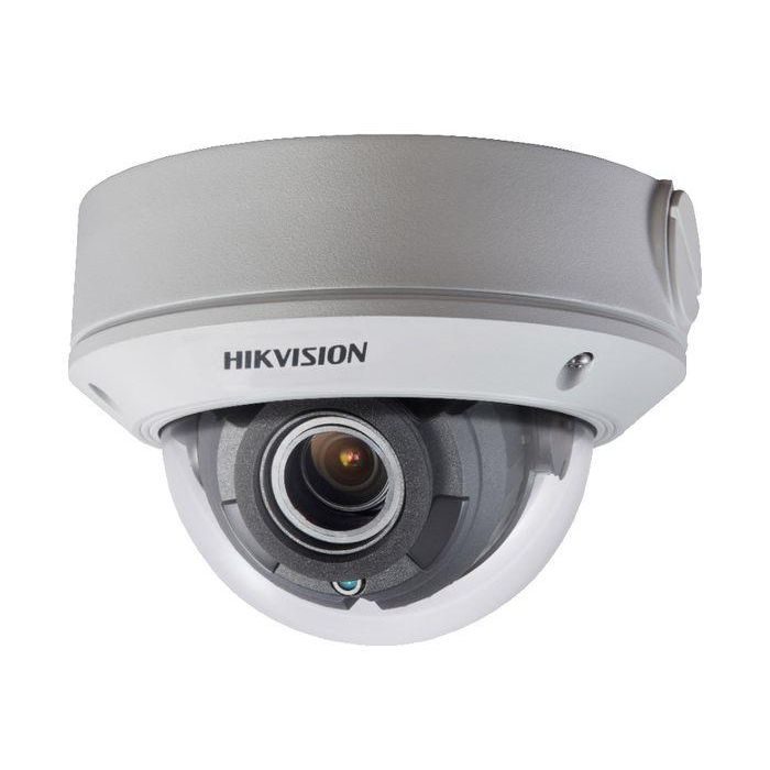Hikvision Cámara HD Minidomo 2MP IR40 Varifocal 2.8-12mm Antivandálica IK10 IP67 WDR 4en1