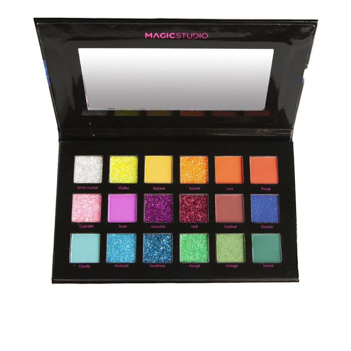 Magic Studio Paleta de sombras Flash Neon 18 colores