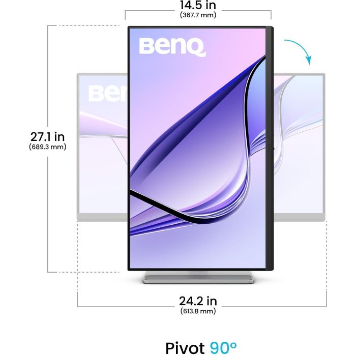 BenQ MA270U Monitor 27" IPS 4K UHD (3840x2160) 5ms 60Hz DisplayHDR 400 USB-C HDMI DP Pivot Altura 3 BenQ MA270U Monitor 27" IPS 4K UHD (3840x2160) 5ms 60Hz DisplayHDR 400 USB-C HDMI DP Pivot Altura 3