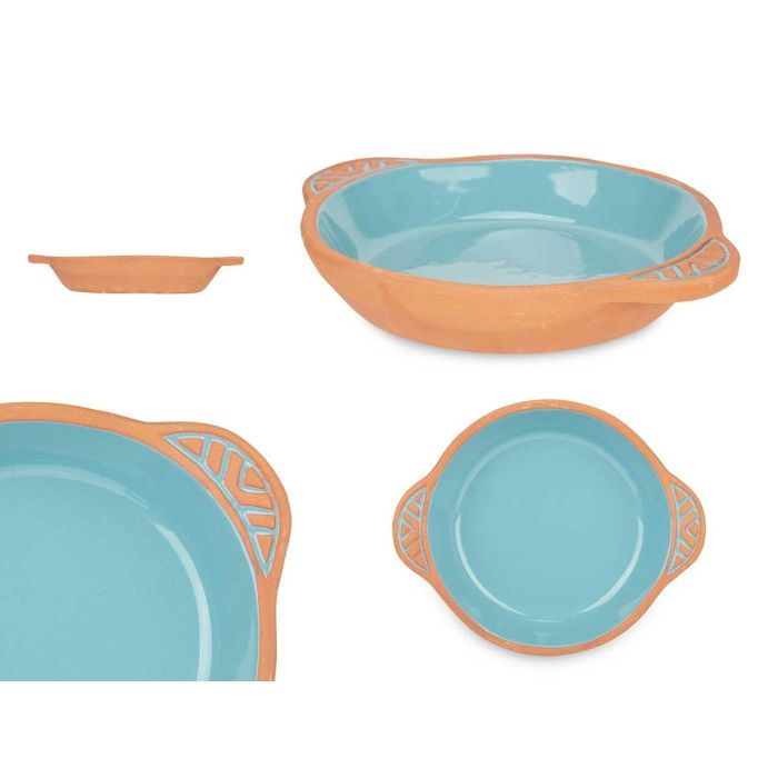 Cazuela Barro Redonda Asas 20Cm Turquesa La Dehesa (8 Unidades) Cazuela Barro Redonda Asas 20Cm Turquesa La Dehesa (8 Unidades)