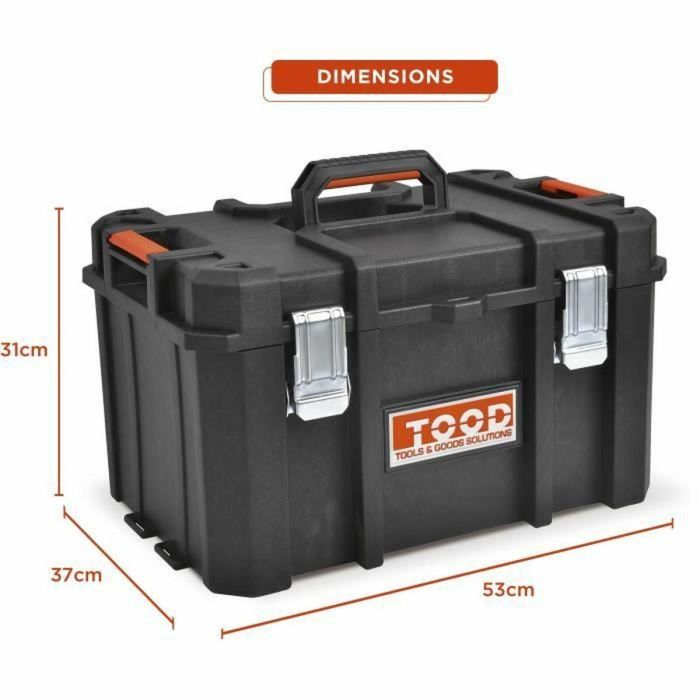 Tood TOO8019053050858 Maletín de herramientas impermeable con separadores 53 x 37 x 31 cm 2 Tood TOO8019053050858 Maletín de herramientas impermeable con separadores 53 x 37 x 31 cm 2