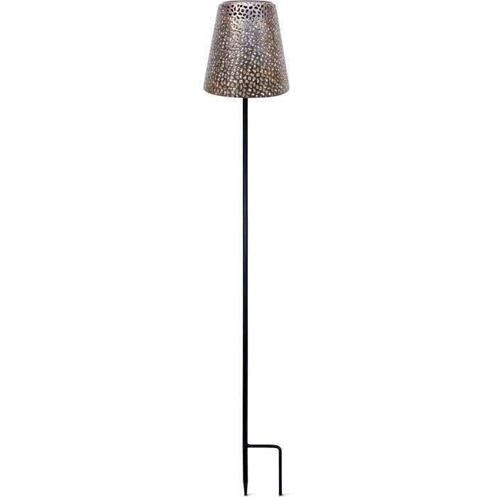Garden ID 70703462 Lámpara Solar Gold Ø12 h70 cm, 6-8h Autonomía, Pie Estabilizador, Sin Cableado, Pila AAA Garden ID 70703462 Lámpara Solar Gold Ø12 h70 cm, 6-8h Autonomía, Pie Estabilizador, Sin Cableado, Pila AAA