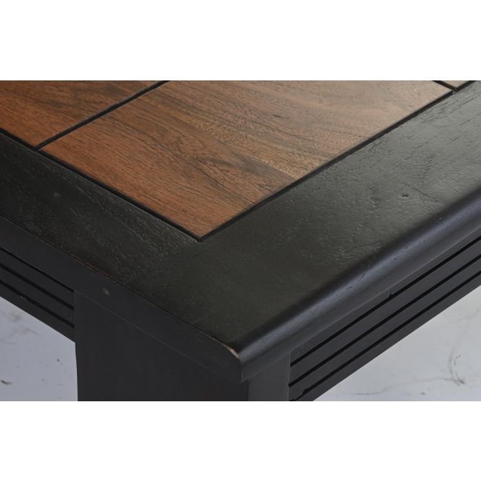 DKD Home Decor Mesa Centro Negro Natural Acacia 100x60x30 cm 2 DKD Home Decor Mesa Centro Negro Natural Acacia 100x60x30 cm 2