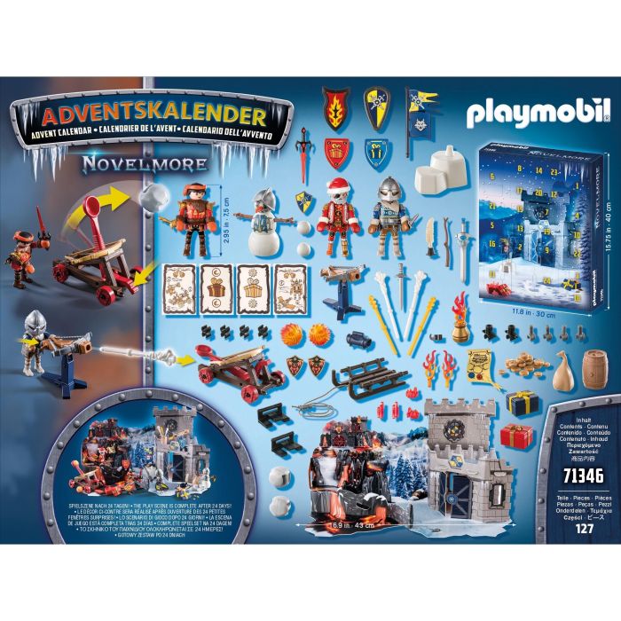 Playmobil Calendario Adviento Novelmore Batalla en la Nieve con Figuras y Accesorios 1 Playmobil Calendario Adviento Novelmore Batalla en la Nieve con Figuras y Accesorios 1