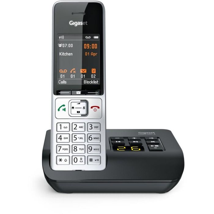 Gigaset COMFORT 500A Teléfono DECT/analógico con contestador automático y pantalla a color - Negro/Plata 17