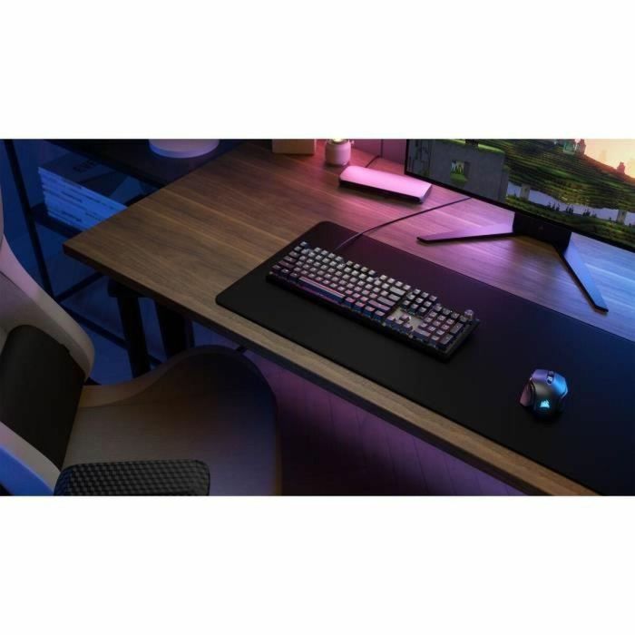 Teclado mecánico para juegos - CORSAIR - K70 CORE RGB - Interruptores lineales CORSAIR Red - Insonorización - Rueda giratoria - Gris 4