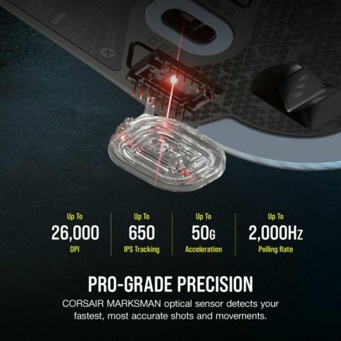 Corsair COR1716021245643 M75 Wireless Ratón inalámbrico para juegos, ambidiestro, RGB 4 Corsair COR1716021245643 M75 Wireless Ratón inalámbrico para juegos, ambidiestro, RGB 4