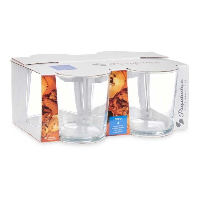 Pasabahce Set 4 Vasos Bistro Pinta 380cc Vidrio Transparente 22x9x16cm (Set de 6) 2
