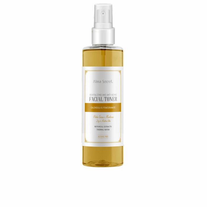 Alma Secret Tónico Facial Antiedad Revitalizante con Caléndula & Granada 200 ml Hidratante y Calmante para Pieles Maduras/Sensibles Sin Alcohol Alma Secret Tónico Facial Antiedad Revitalizante con Caléndula & Granada 200 ml Hidratante y Calmante para Pieles Maduras/Sensibles Sin Alcohol