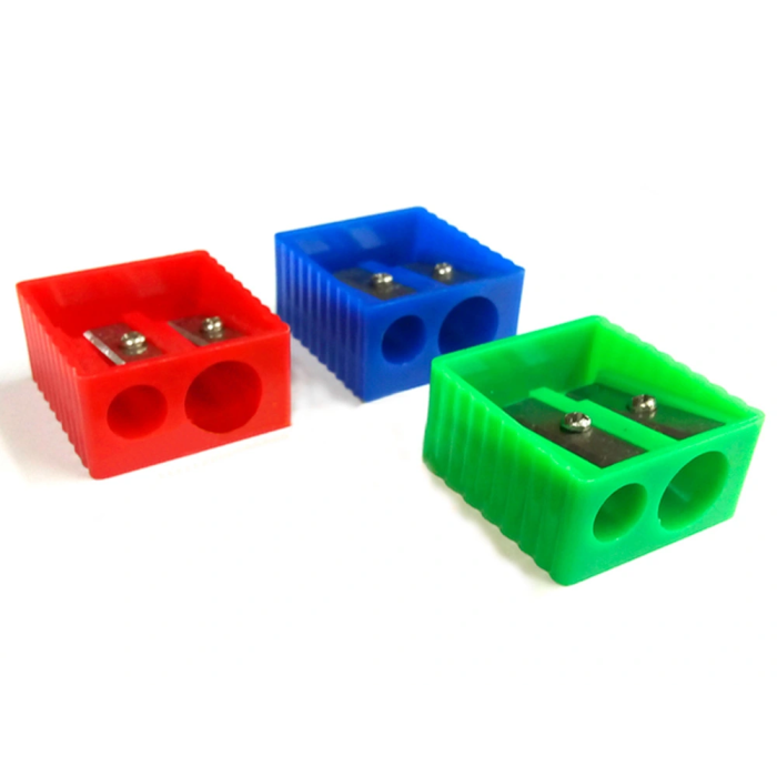 Liderpapel Sacapuntas Plástico 2 Usos Colores Surtidos 2