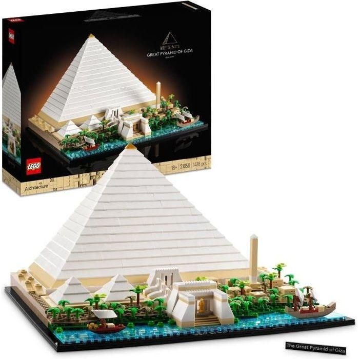 LEGO 21058 Architecture La Gran Pirámide de Giza, modelo de hobby creativo para construir, monumento mundial y decoración LEGO 21058 Architecture La Gran Pirámide de Giza, modelo de hobby creativo para construir, monumento mundial y decoración