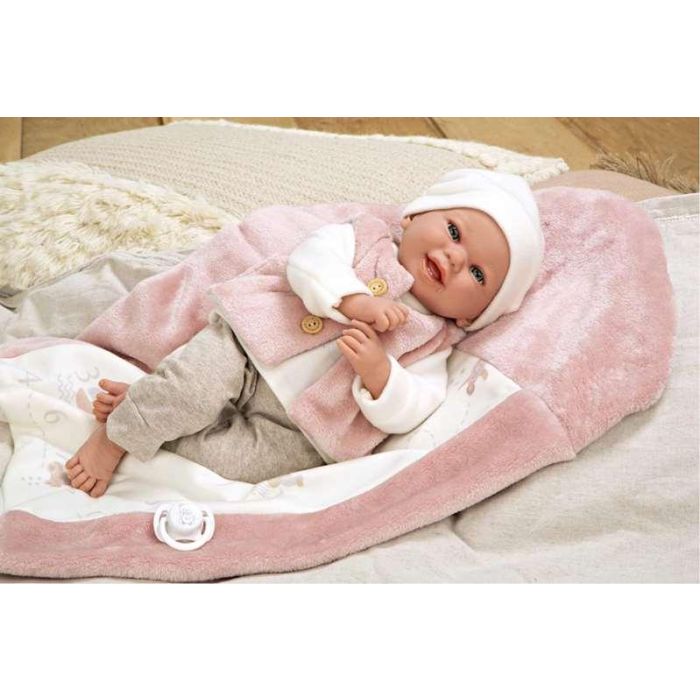 Muñeca elegance 40 cm colin rosa c/manta (muñeco de peso) 1 Muñeca elegance 40 cm colin rosa c/manta (muñeco de peso) 1