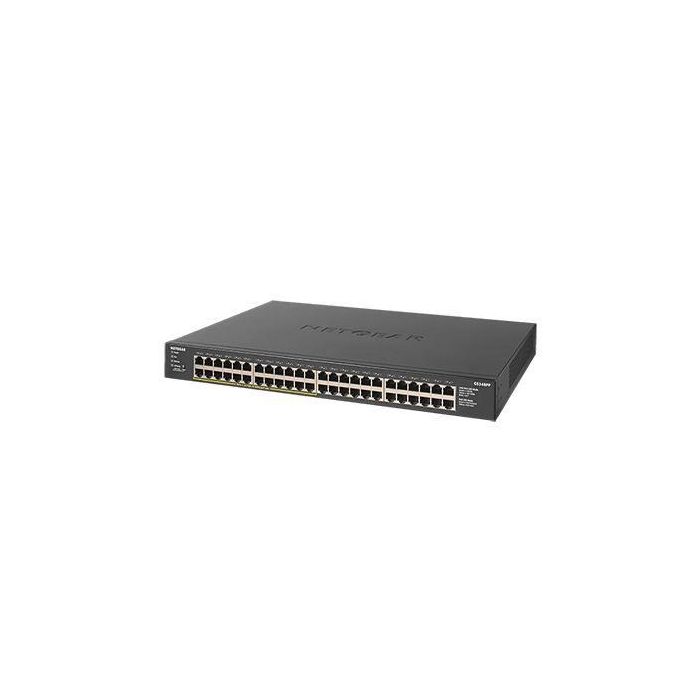 NETGEAR Switch GS348PP-100EUS 48 Puertos Gigabit Ethernet PoE No Administrado Montaje en Rack NETGEAR Switch GS348PP-100EUS 48 Puertos Gigabit Ethernet PoE No Administrado Montaje en Rack