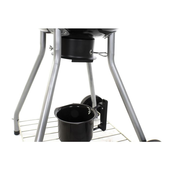DKD Home Decor Barbacoa para Terraza y Jardín Negra 59 x 91.6 x 52.4 cm Metal y Plástico Desmontable con Termómetro 2